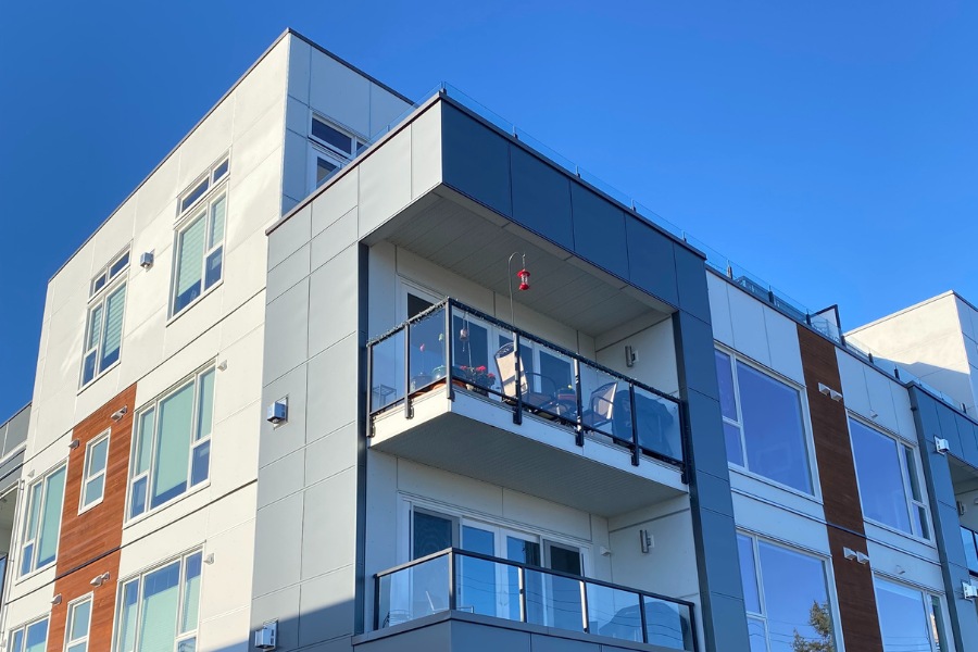 Fourth Ave Condos in Sidney, designed by Alan Lowe Architecture.