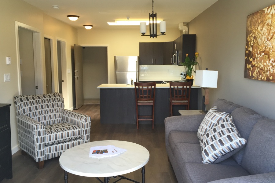 The inside of the Haro Condos, designed by Alan Lowe Architecture.